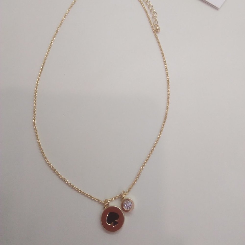 Kate Spade New Double Pendant Gold Necklace